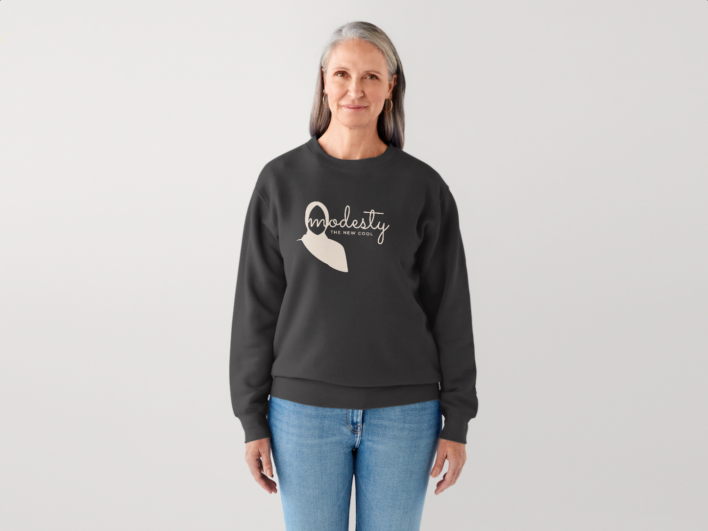 Modesty The New Cool | Crewneck Sweatshirt | Female