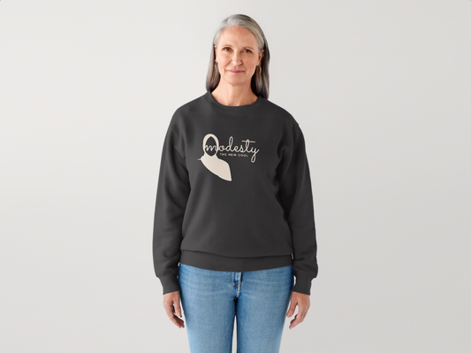 Modesty The New Cool | Crewneck Sweatshirt | Female