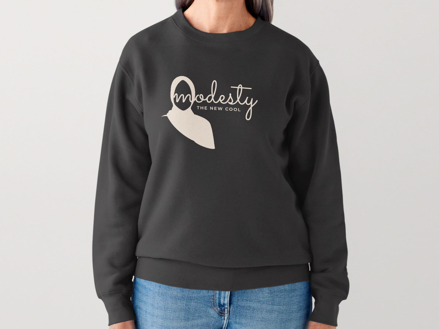 Modesty The New Cool | Crewneck Sweatshirt | Female