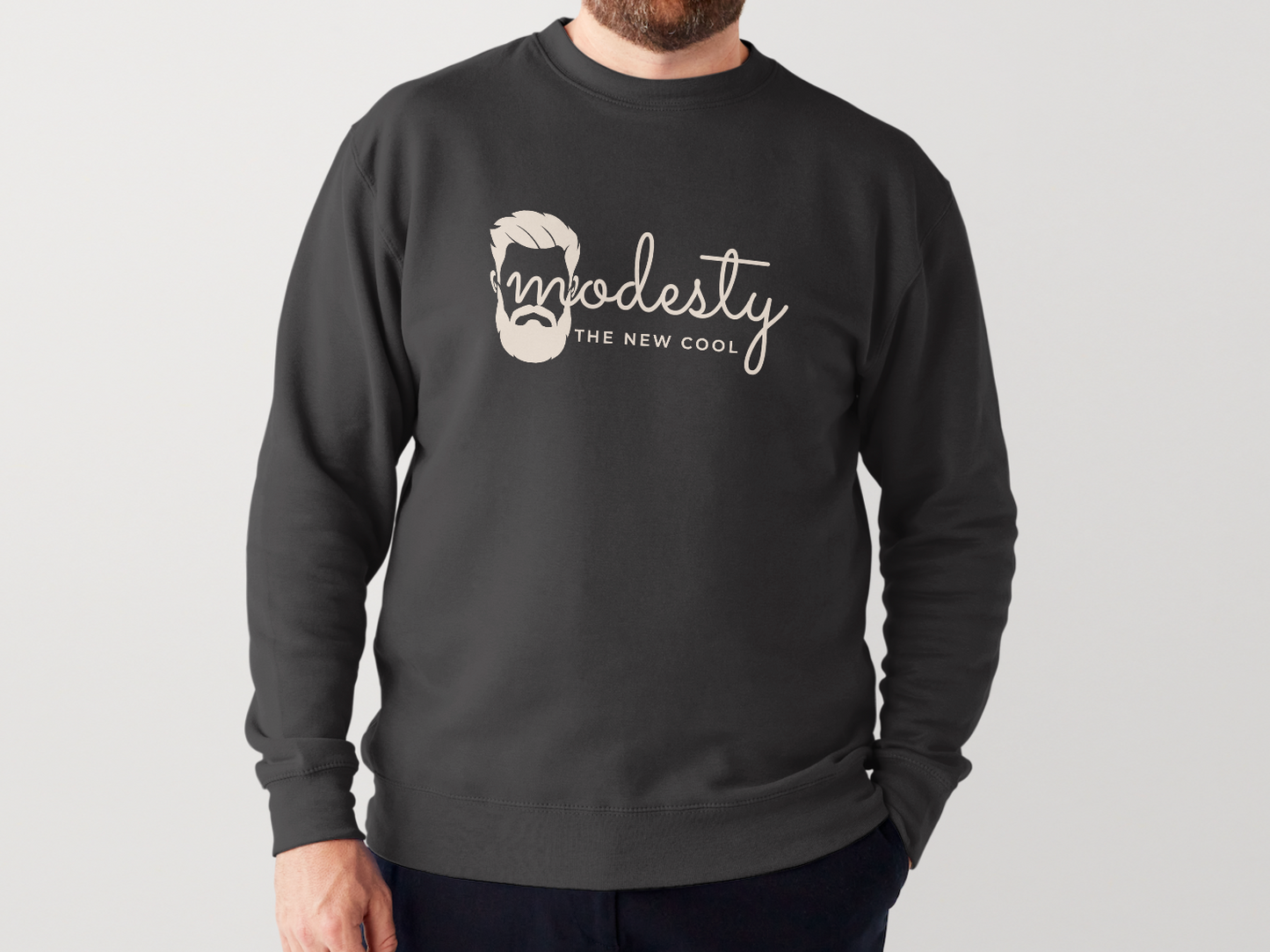 Modesty The New Cool | Crewneck Sweatshirt | Male