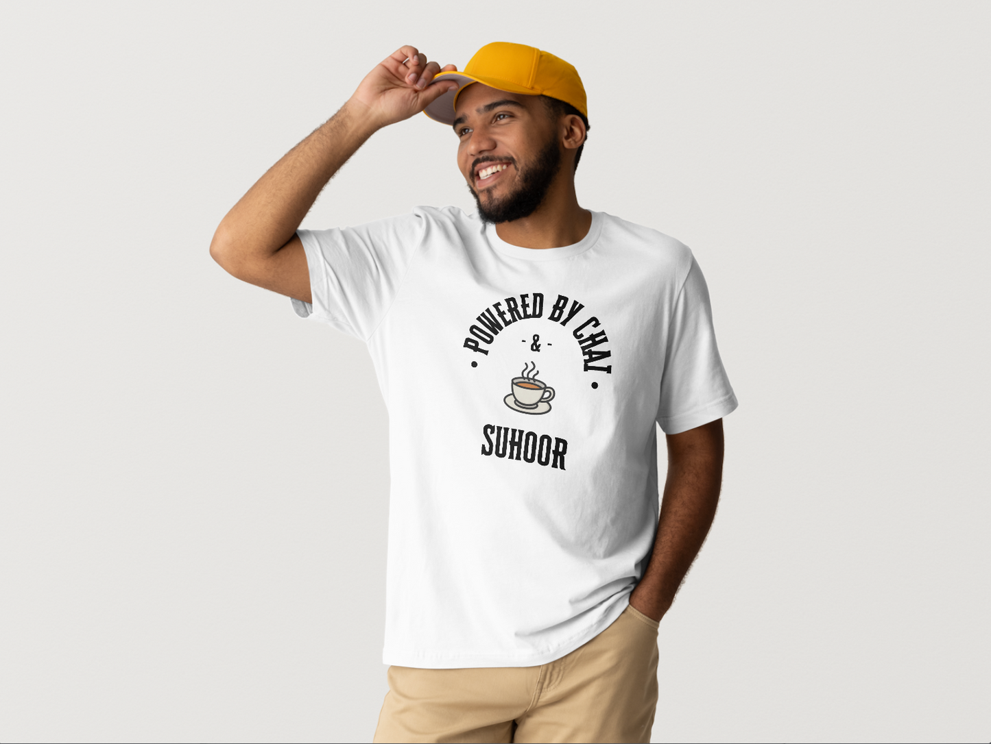Powered By Chai and Suhoor | T-shirt | Unisex