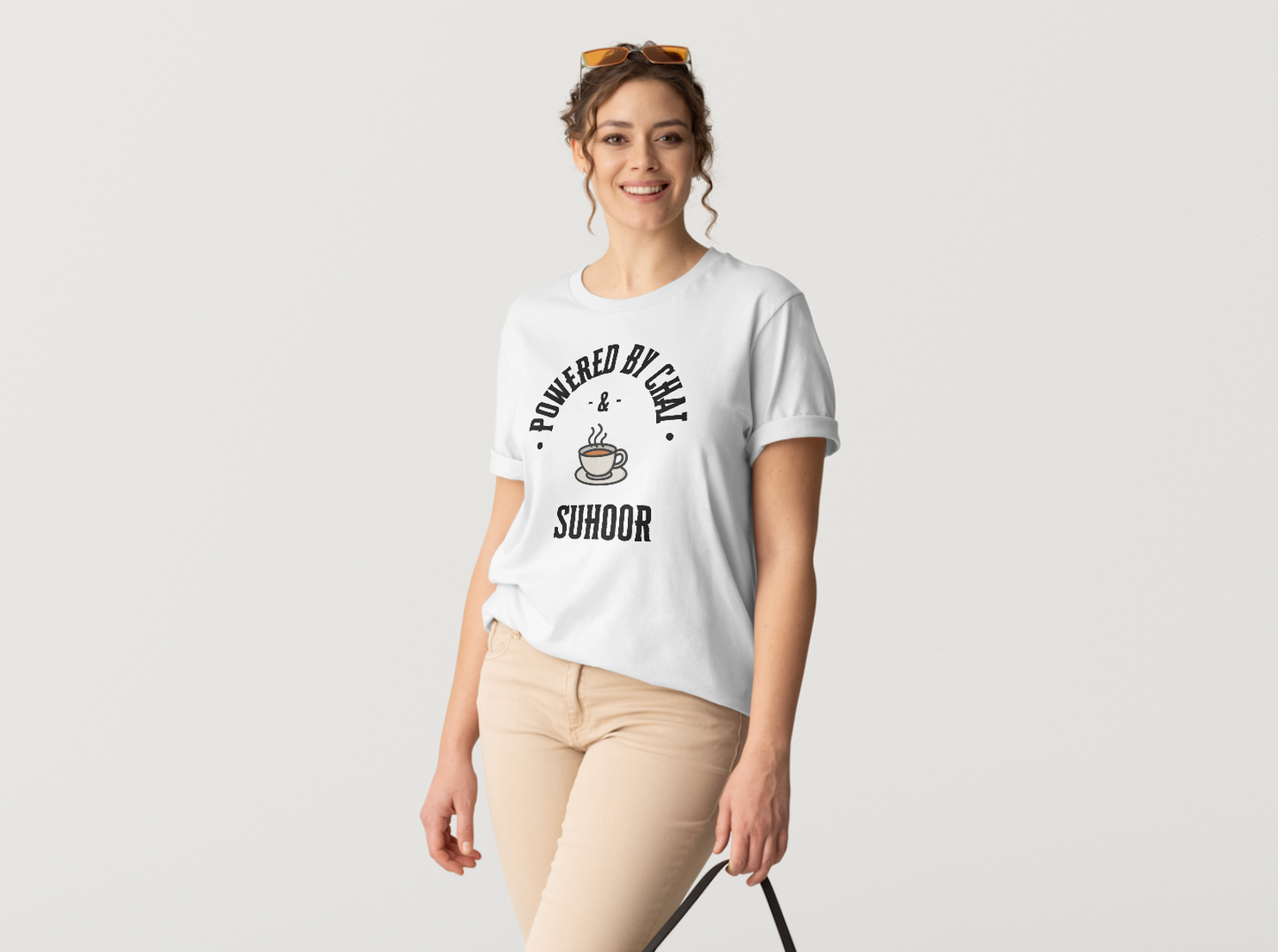 Powered By Chai and Suhoor | T-shirt | Unisex
