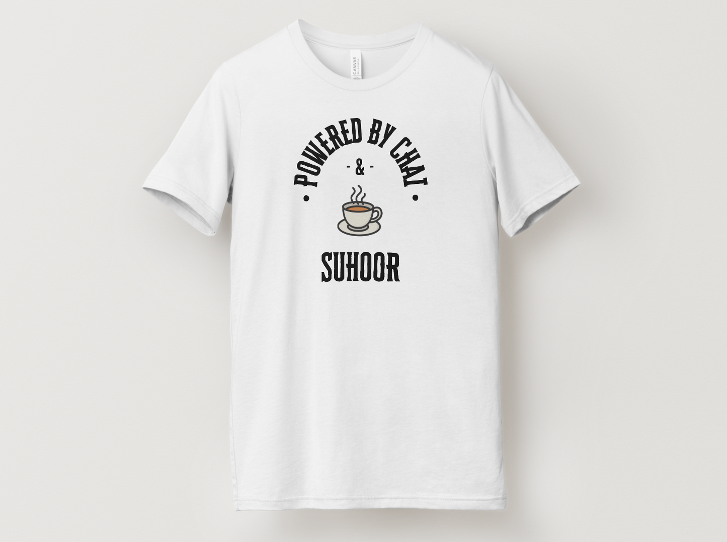 Powered By Chai and Suhoor | T-shirt | Unisex